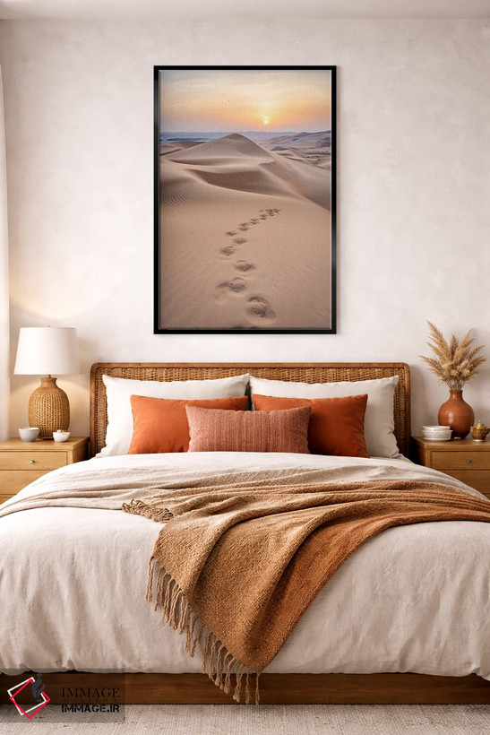 تابلو دکوراتیو Empty Quarter, Abu Dhabi, United Arab Emirates,غروب در صحرای رو… اثر یان بکه - D3B