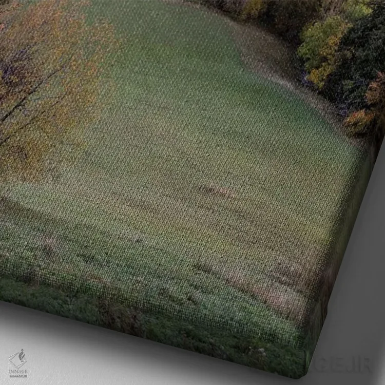 تابلو دکوراتیو Swabian Jura, Germany,قلعه هوهنتسولرن هنگام طلوع آفتاب، یورای ش… اثر یان بکه - نمای نزدیک بافت بوم