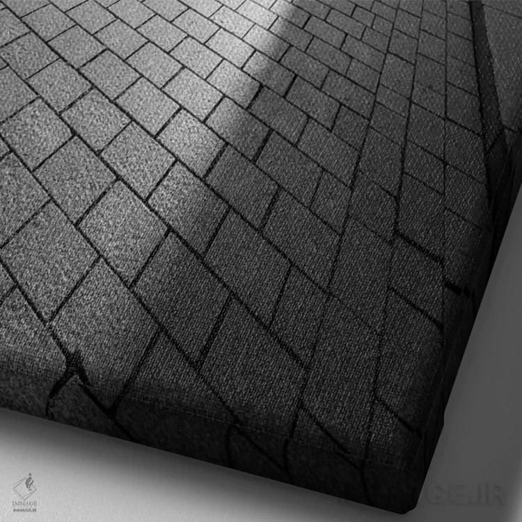 تابلو دکوراتیو Berlin Mitte, Germany,دروازه براندنبورگ تک رنگ، برلین میته، آلم… اثر یان بکه - نمای نزدیک بافت بوم