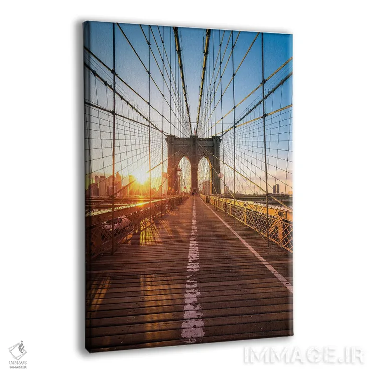 تابلو دکوراتیو New York City, USA,پل بروکلین، شهر نیویورک، ایالات متحده آمریکا اثر یان بکه - نمای پرسپکتیو محصول