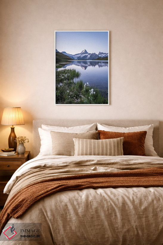 تابلو دکوراتیو Grindelwald, Swiss Alps, Switzerland,دریاچه باخالپزه در یک صبح… اثر یان بکه - D5W