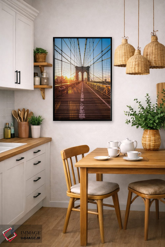 تابلو دکوراتیو New York City, USA,پل بروکلین، شهر نیویورک، ایالات متحده آمریکا اثر یان بکه - D6B