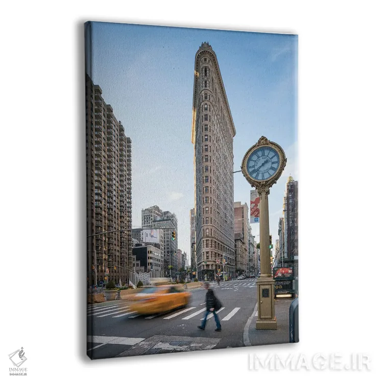 تابلو دکوراتیو New York City, USA,ساختمان فلت آیرون، شهر نیویورک، ایالات متحده… اثر یان بکه - نمای پرسپکتیو محصول