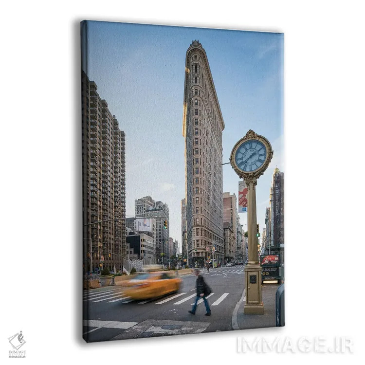 تابلو دکوراتیو New York City, USA,ساختمان فلت آیرون، شهر نیویورک، ایالات متحده… اثر یان بکه - نمای پرسپکتیو محصول