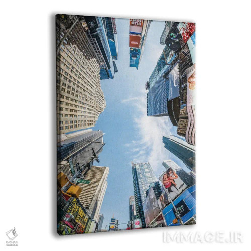 تابلو دکوراتیو New York City, USA,ساختمان های آسمان خراش در تایمز اسکوئر، نیوی… اثر یان بکه - نمای پرسپکتیو محصول