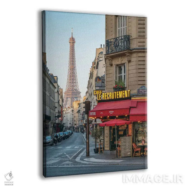 تابلو دکوراتیو Paris, France,خیابان سن-دومینیک و برج ایفل، پاریس، فرانسه اثر یان بکه - نمای پرسپکتیو محصول