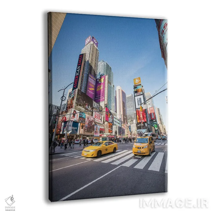 تابلو دکوراتیو New York City, USA,تاکسی های زرد در تایمز اسکوئر، نیویورک اثر یان بکه - نمای پرسپکتیو محصول