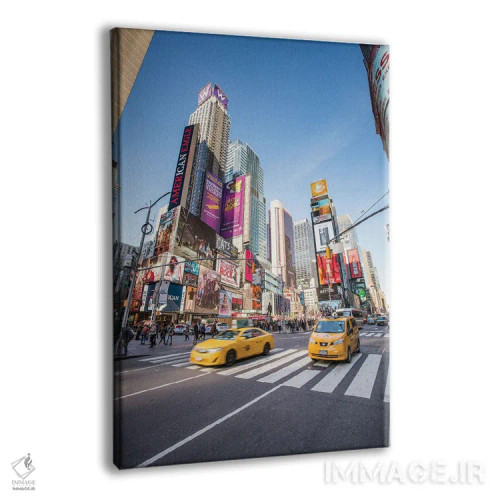 تابلو دکوراتیو New York City, USA,تاکسی های زرد در تایمز اسکوئر، نیویورک اثر یان بکه - نمای پرسپکتیو محصول