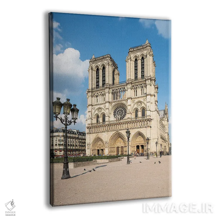 تابلو دکوراتیو کلیسای جامع نوتردام پاریس اثر یان بکه - نمای پرسپکتیو محصول