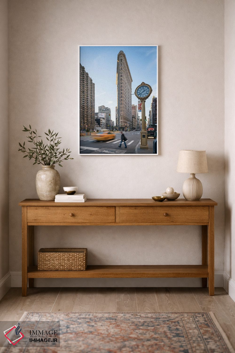 تابلو دکوراتیو New York City, USA,ساختمان فلت آیرون، شهر نیویورک، ایالات متحده… اثر یان بکه - D1W