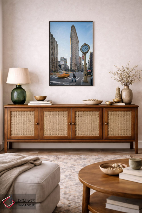 تابلو دکوراتیو New York City, USA,ساختمان فلت آیرون، شهر نیویورک، ایالات متحده… اثر یان بکه - D3B