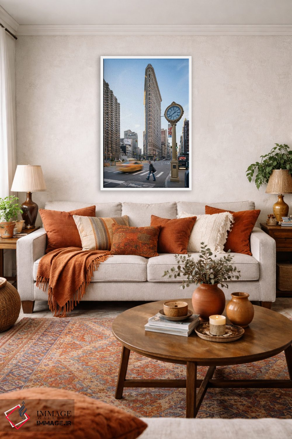 تابلو دکوراتیو New York City, USA,ساختمان فلت آیرون، شهر نیویورک، ایالات متحده… اثر یان بکه - D2W