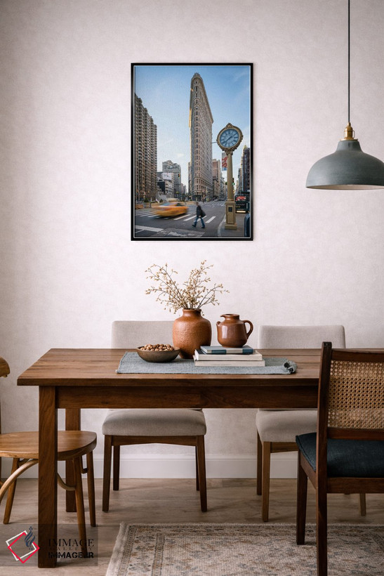 تابلو دکوراتیو New York City, USA,ساختمان فلت آیرون، شهر نیویورک، ایالات متحده… اثر یان بکه - D5B