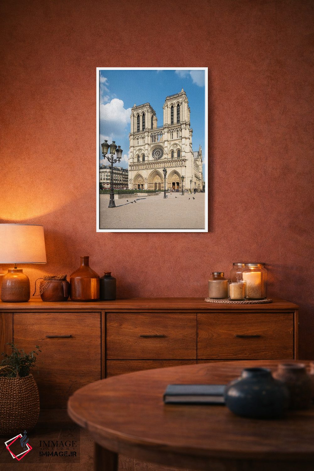 تابلو دکوراتیو کلیسای جامع نوتردام پاریس اثر یان بکه - D3W