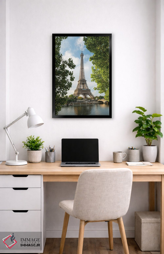 تابلو دکوراتیو Paris, France,برج ایفل در ساحل رود سن، پاریس، فرانسه اثر یان بکه - D4B
