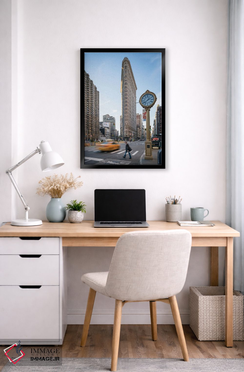 تابلو دکوراتیو New York City, USA,ساختمان فلت آیرون، شهر نیویورک، ایالات متحده… اثر یان بکه - D6B