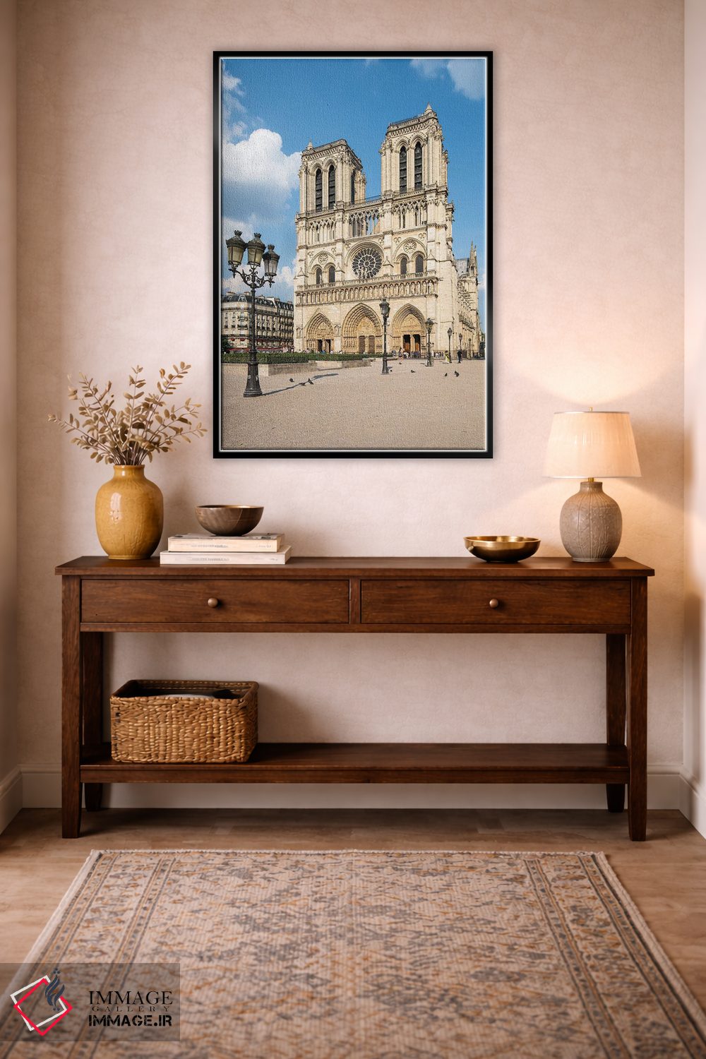 تابلو دکوراتیو کلیسای جامع نوتردام پاریس اثر یان بکه - D5B