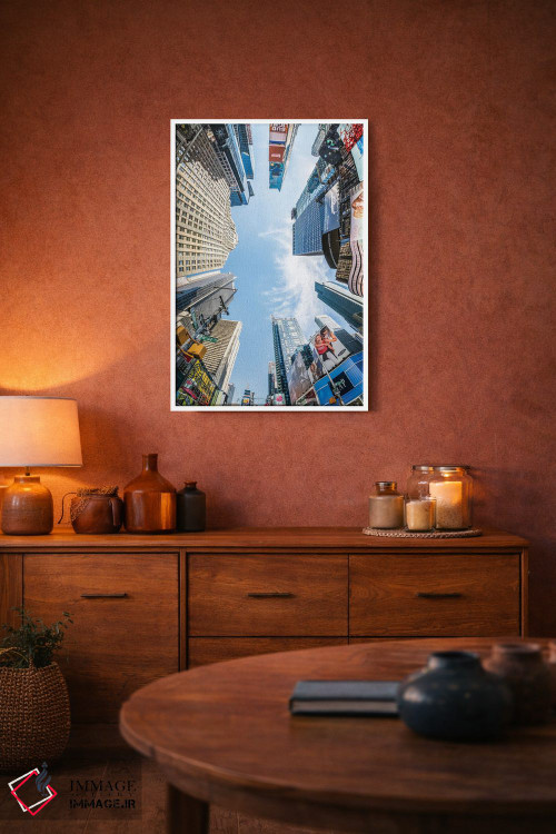 تابلو دکوراتیو New York City, USA,ساختمان های آسمان خراش در تایمز اسکوئر، نیوی… اثر یان بکه - D2W