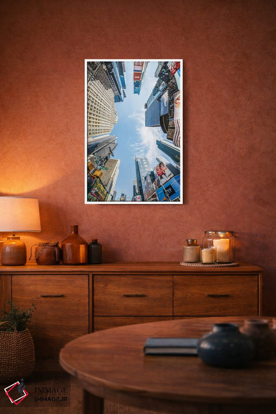 تابلو دکوراتیو New York City, USA,ساختمان های آسمان خراش در تایمز اسکوئر، نیوی… اثر یان بکه - D2W