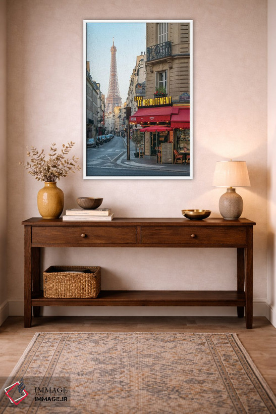 تابلو دکوراتیو Paris, France,خیابان سن-دومینیک و برج ایفل، پاریس، فرانسه اثر یان بکه - D1W