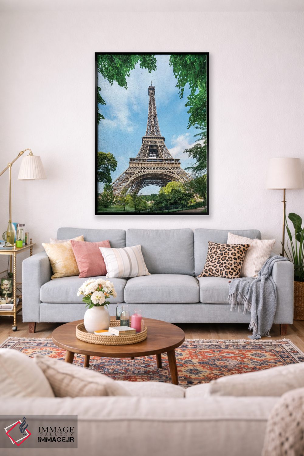 تابلو دکوراتیو Paris, France,برج ایفل در تابستان، پاریس، فرانسه اثر یان بکه - D1B