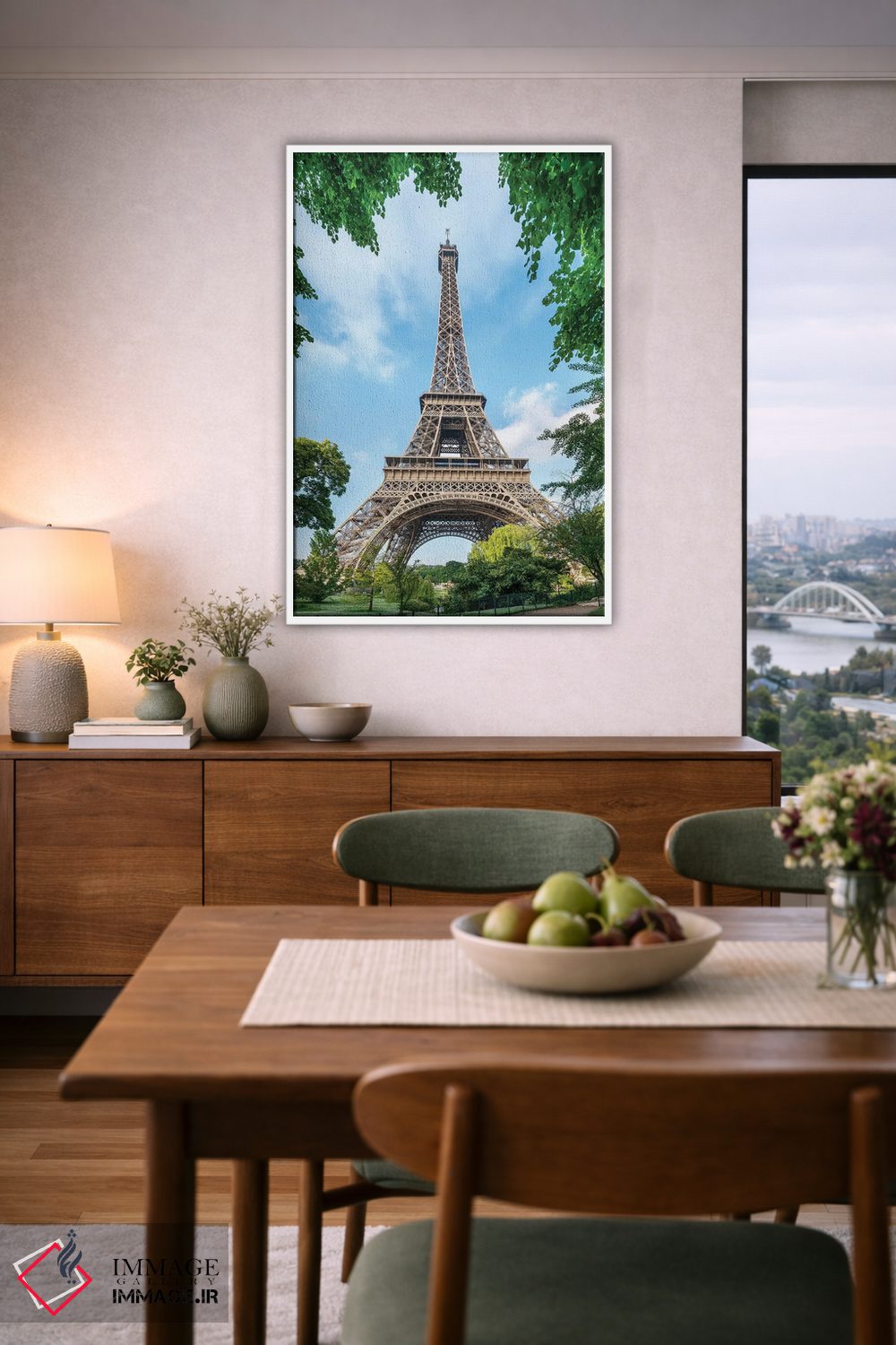 تابلو دکوراتیو Paris, France,برج ایفل در تابستان، پاریس، فرانسه اثر یان بکه - D5W