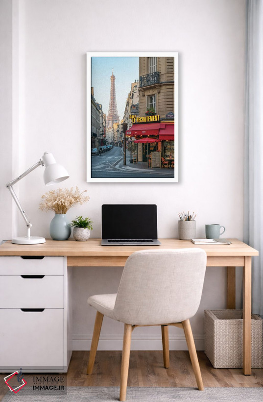 تابلو دکوراتیو Paris, France,خیابان سن-دومینیک و برج ایفل، پاریس، فرانسه اثر یان بکه - D5W