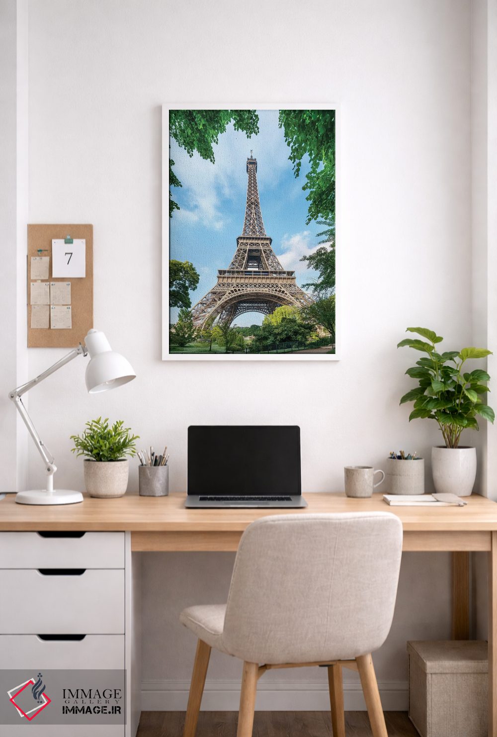 تابلو دکوراتیو Paris, France,برج ایفل در تابستان، پاریس، فرانسه اثر یان بکه - D3W