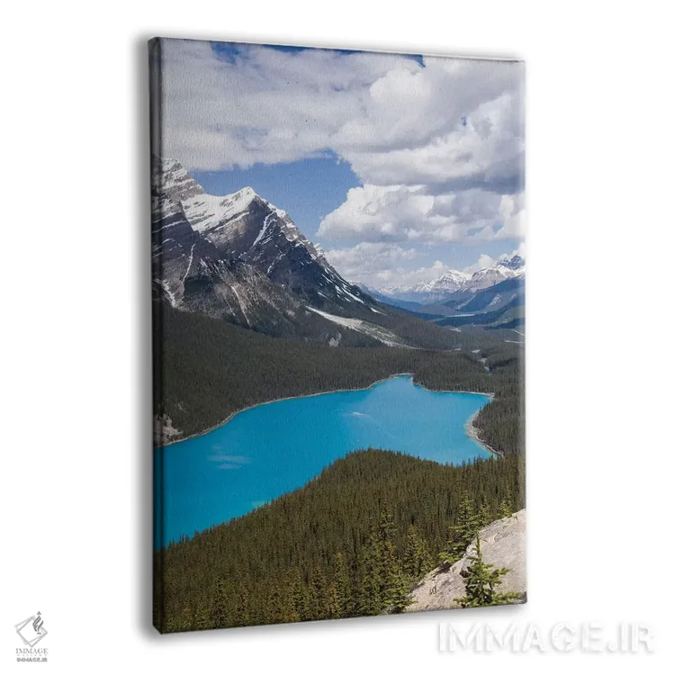 تابلو دکوراتیو Banff National Park, Alberta, Canada,دریاچه پیتو در امتداد ج… اثر جنت هورتون - نمای پرسپکتیو محصول