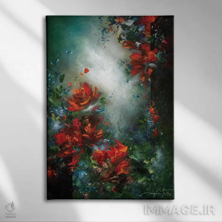 تابلو دکوراتیو با شور و عشق متعلق به تو اثر ژانیکا تالتس - نمای روبهرو روی دیوار