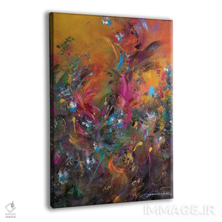 تابلو انتزاعی بازگشت به بهشت ۱ اثر ژانیکا تالتس - نمای پرسپکتیو محصول