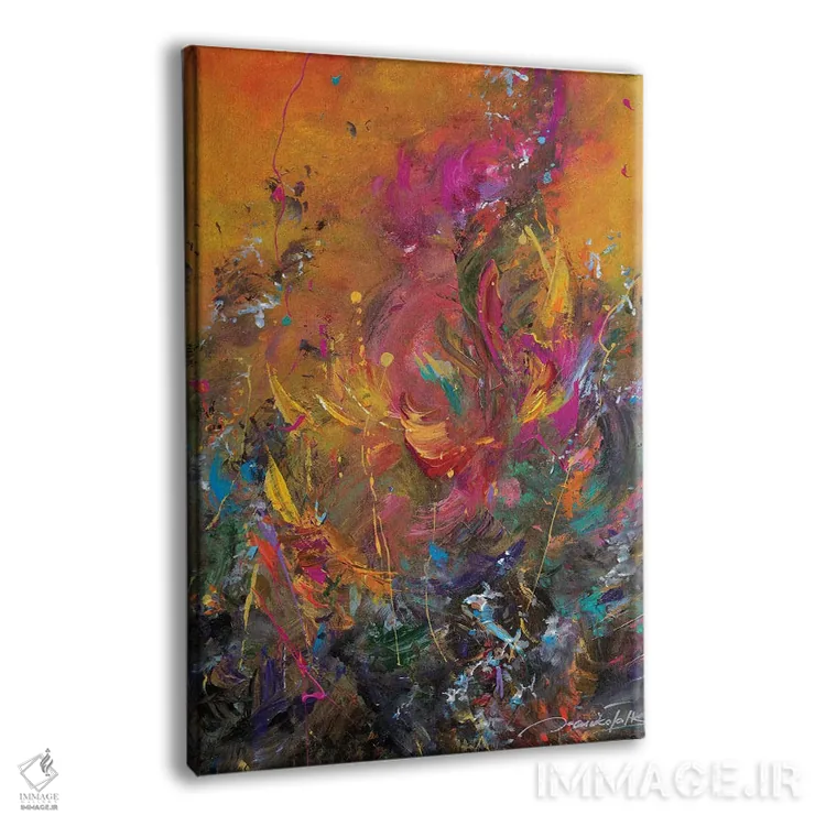 تابلو انتزاعی بازگشت به بهشت ۲ اثر ژانیکا تالتس - نمای پرسپکتیو محصول