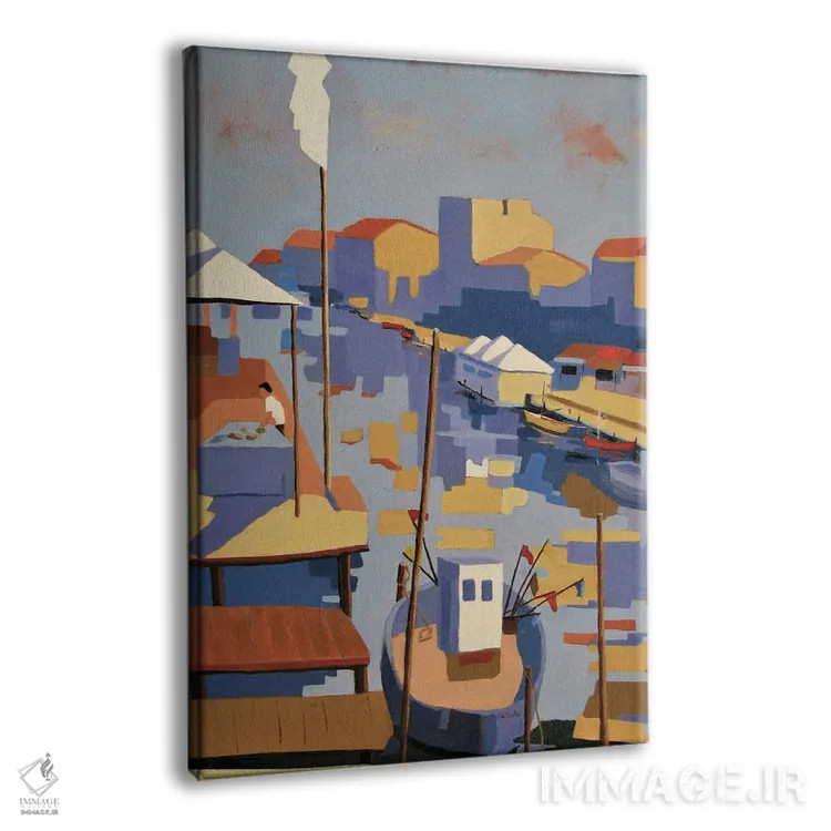 تابلو دکوراتیو A Mediterranean Harbor,پالاواس، بندری در مدیترانه اثر ژان-نوئل لو ژونتر - نمای پرسپکتیو محصول