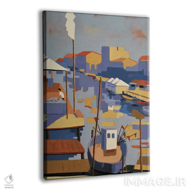 تابلو دکوراتیو A Mediterranean Harbor,پالاواس لس فلوت، بندری در مدیت… اثر ژان-نوئل لو ژونتر - نمای پرسپکتیو محصول