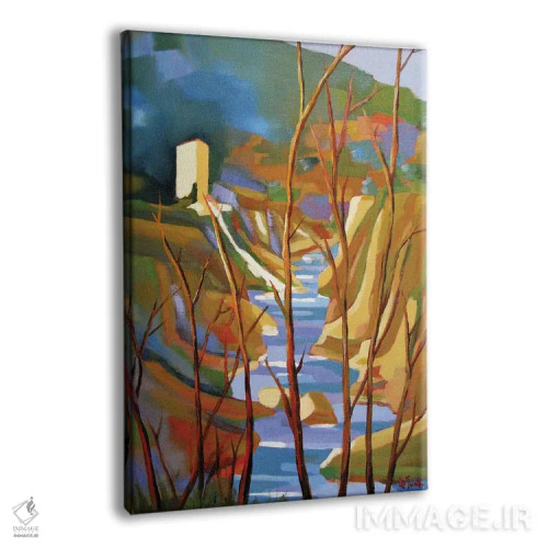 تابلو دکوراتیو آسیاب قدیمی در تنگه های هرو اثر ژان-نوئل لو ژونتر - نمای پرسپکتیو محصول