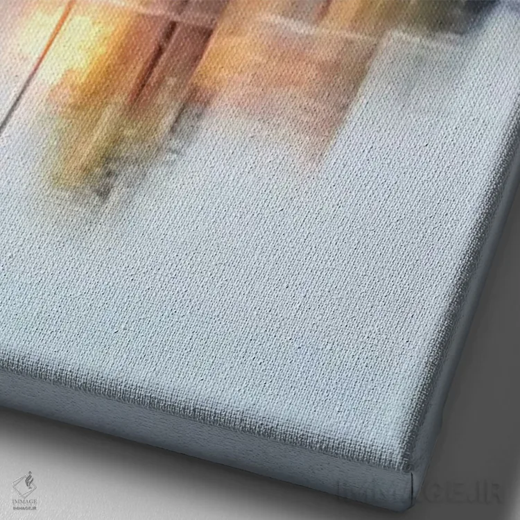 تابلو دکوراتیو خانه کنار دریا در فرانسه اثر ژان-نوئل لو ژونتر - نمای نزدیک بافت بوم