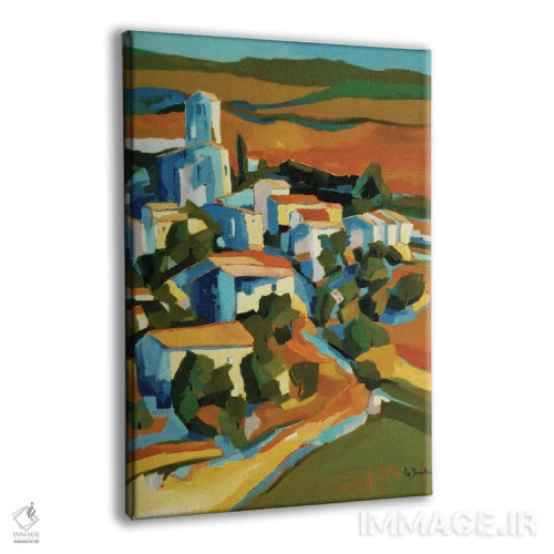 تابلو دکوراتیو A Village In Southern France,سنت-ژان-دو-کوکول، روستای… اثر ژان-نوئل لو ژونتر - نمای پرسپکتیو محصول
