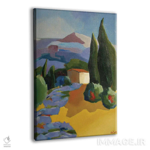 تابلو دکوراتیو کلبه روستایی قدیمی در پروانس اثر ژان-نوئل لو ژونتر - نمای پرسپکتیو محصول