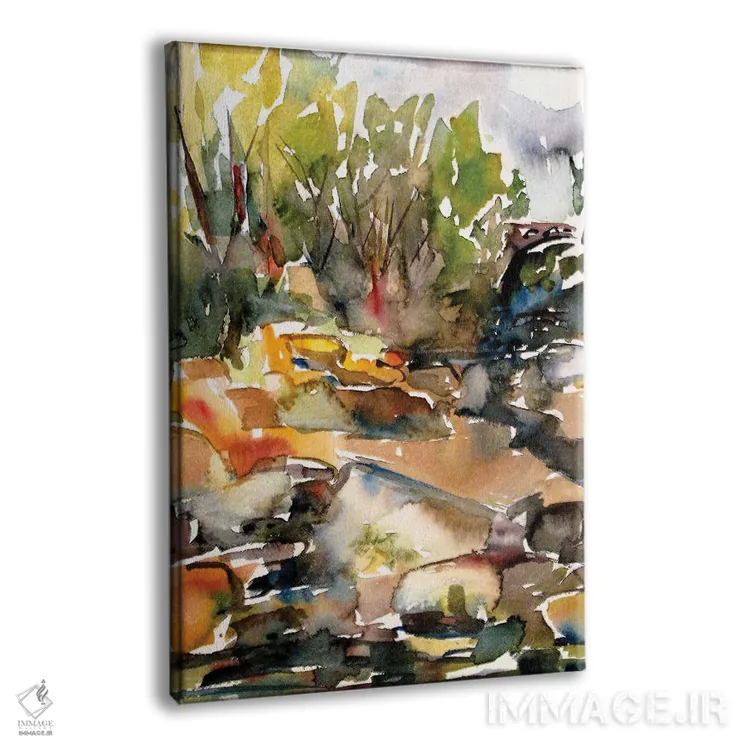 تابلو دکوراتیو لب رودخانه اثر ژان-نوئل لو ژونتر - نمای پرسپکتیو محصول