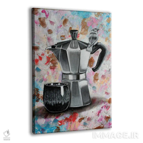 تابلو دکوراتیو قهوه صبحگاهی اثر جونیر ناوارو - نمای پرسپکتیو محصول