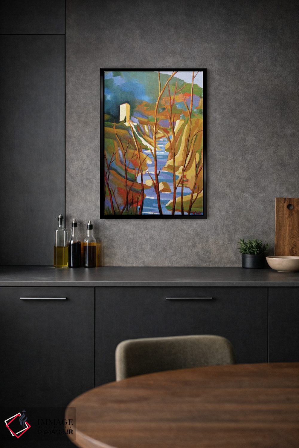 تابلو دکوراتیو آسیاب قدیمی در تنگه های هرو اثر ژان-نوئل لو ژونتر - D2B