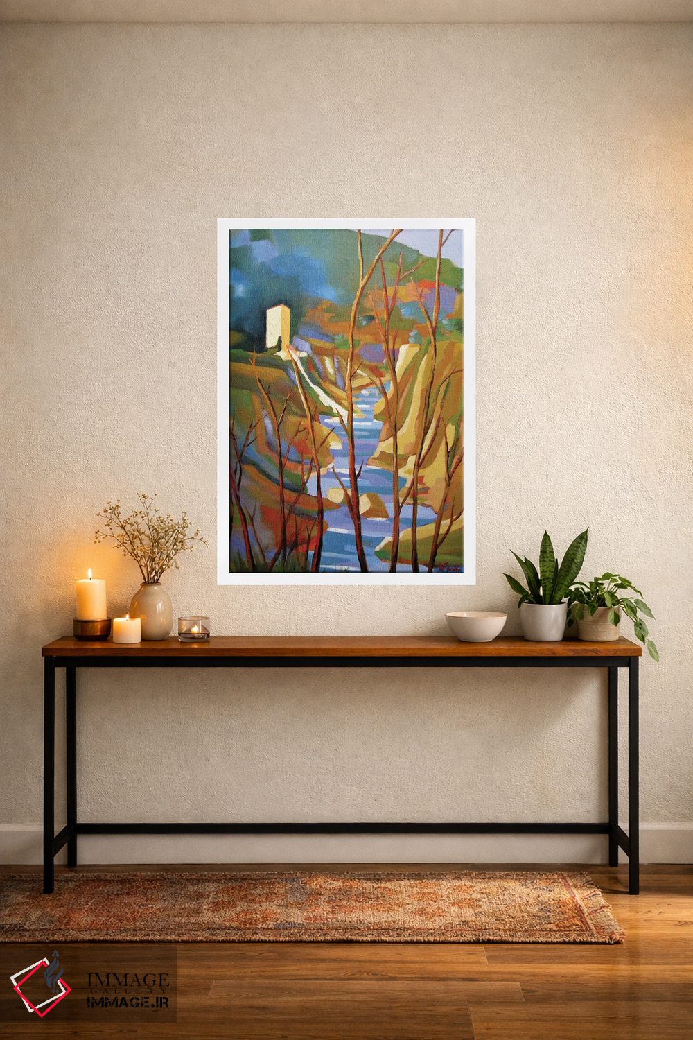 تابلو دکوراتیو آسیاب قدیمی در تنگه های هرو اثر ژان-نوئل لو ژونتر - D3W