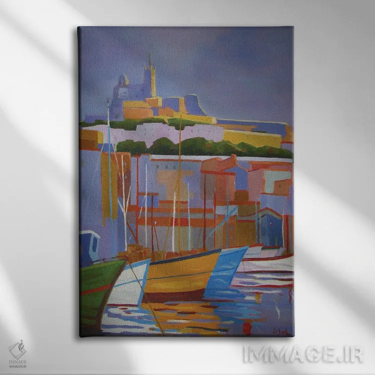 تابلو دکوراتیو مارسی II اثر ژان-نوئل لو ژونتر - نمای روبهرو روی دیوار