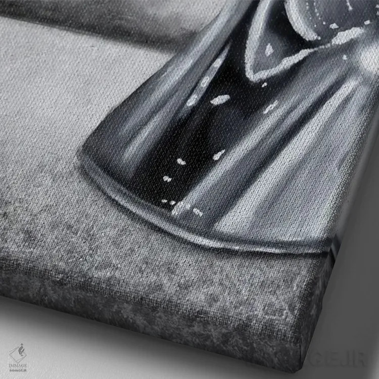 تابلو دکوراتیو همان اثر جونیر ناوارو - نمای نزدیک بافت بوم