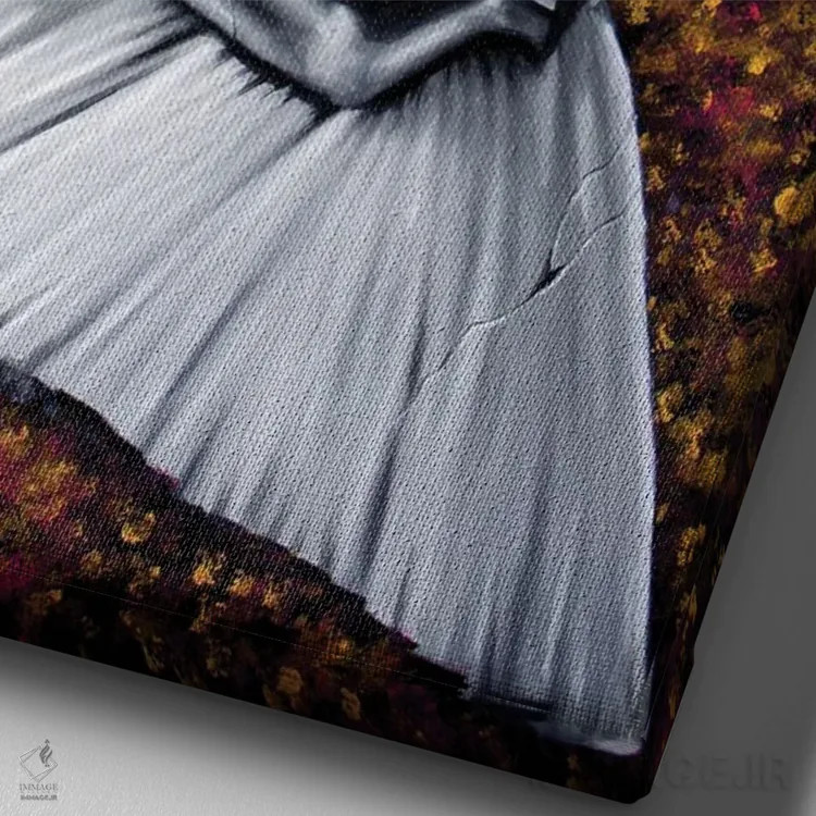 تابلو دکوراتیو رقاص باله اثر جونیر ناوارو - نمای نزدیک بافت بوم