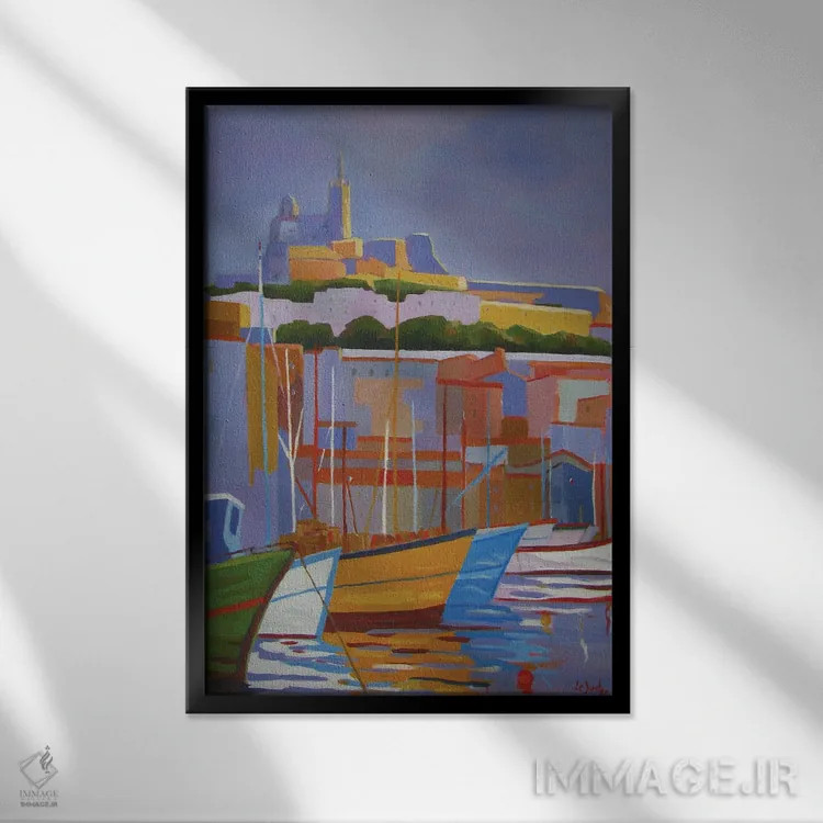 تابلو دکوراتیو مارسی II اثر ژان-نوئل لو ژونتر - نمای قابدار مشکی