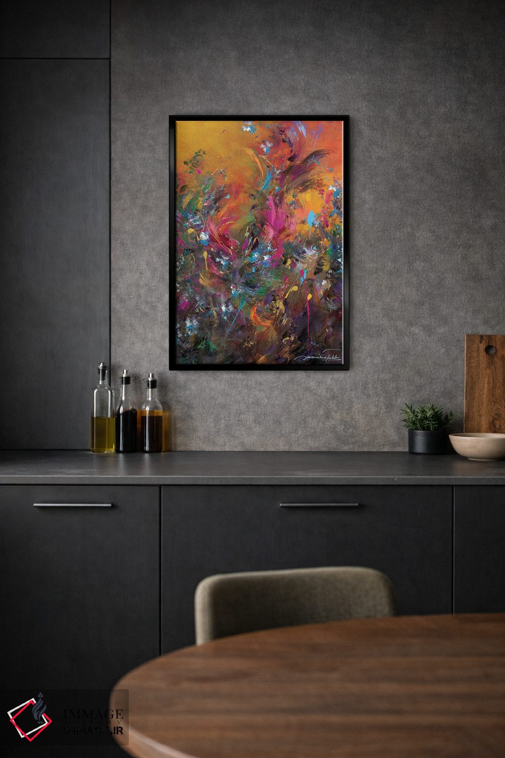 تابلو انتزاعی بازگشت به بهشت ۱ اثر ژانیکا تالتس - D2B