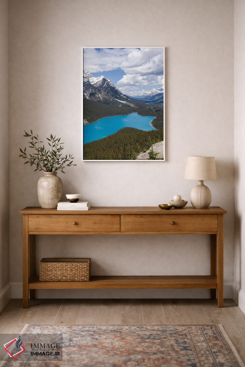 تابلو دکوراتیو Banff National Park, Alberta, Canada,دریاچه پیتو در امتداد ج… اثر جنت هورتون - D1W