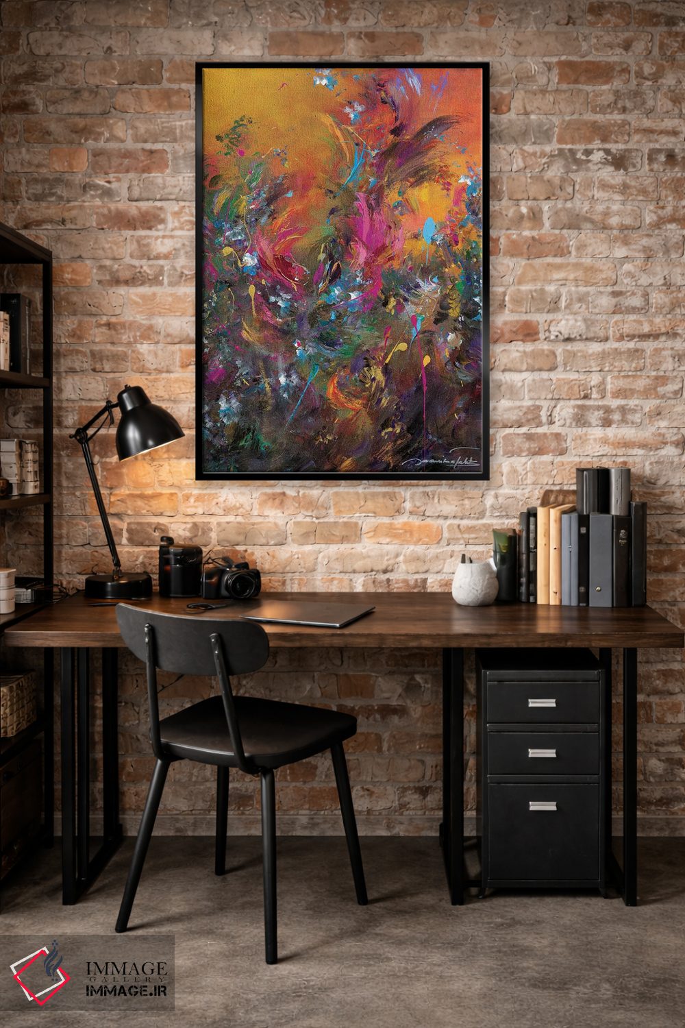 تابلو انتزاعی بازگشت به بهشت ۱ اثر ژانیکا تالتس - D4B