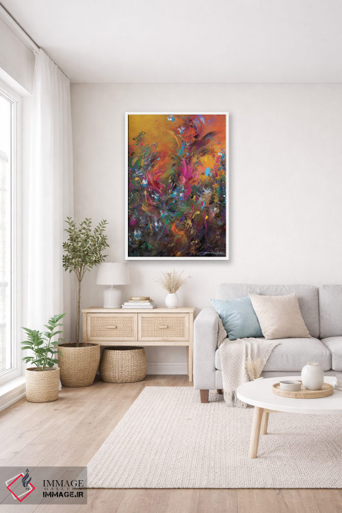 تابلو انتزاعی بازگشت به بهشت ۱ اثر ژانیکا تالتس - D3W